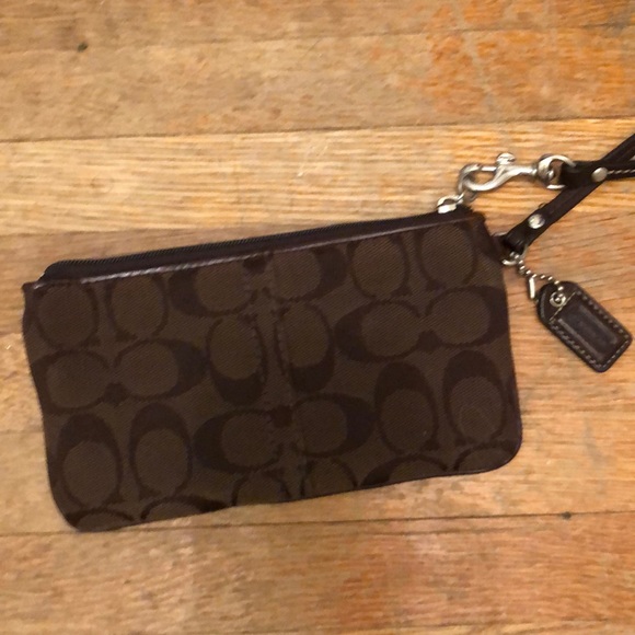 Brown Coach wristlet - Picture 6 of 7